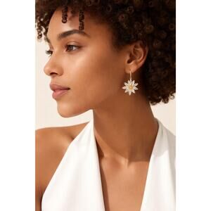 Michael Michaud Edelwiss Dangle Wire Earrings